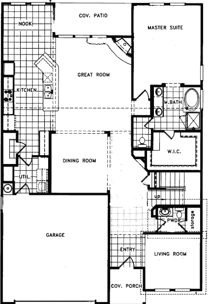 The floor plans for
downstairs.
