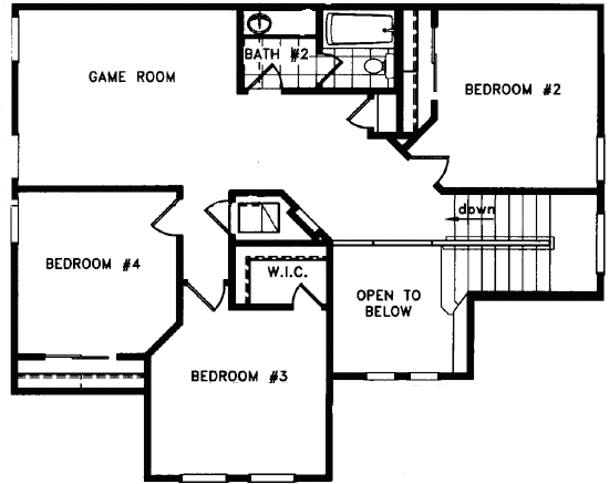 The floor plans for
upstairs.