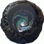 Green Galaxy paperweight by Parker Stafford