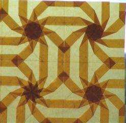 Detail of orange octagons (corner)
