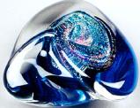 Cobalt paperweight by Nancy Becker