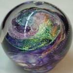 Galaxy paperweight by Nancy Becker